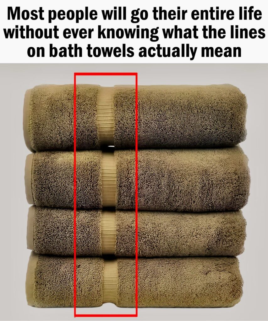 Here’s What The Lines On Bath Towels Actually Mean