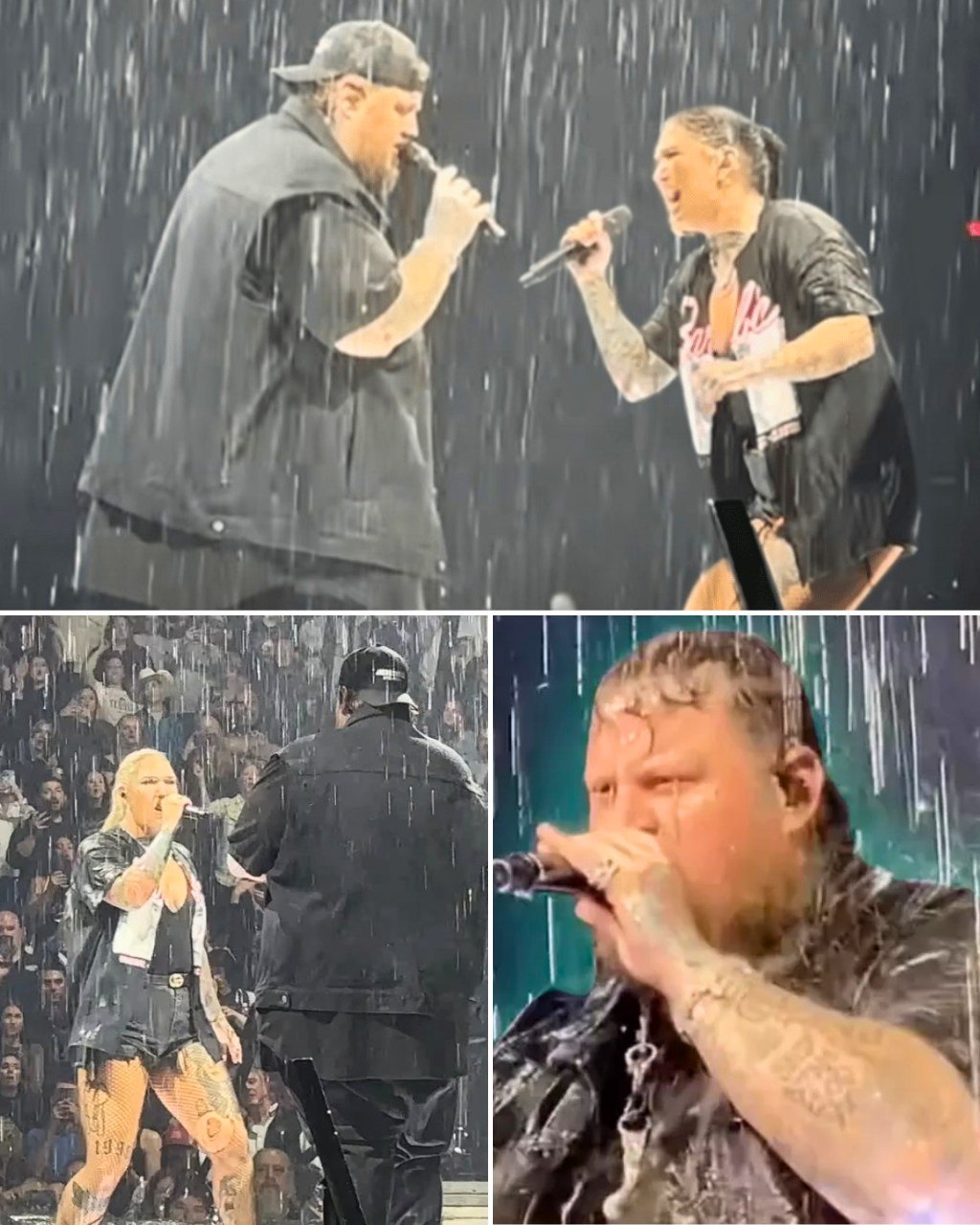 Jelly Roll and Garth Brooks’ daughter wow audiences with a stunning, rain-drenched rendition of “Save Me,” combining raw emotion and undeniable chemistry in a performance that will leave you absolutely speechless.