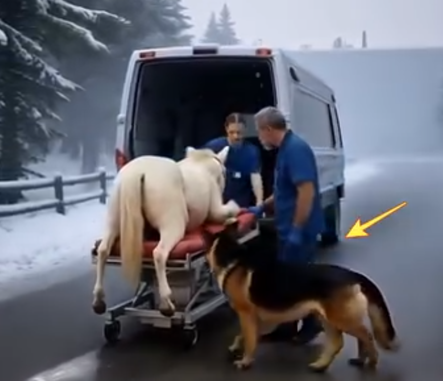 The German Shepherd Led Him Through a Blizzard — What He Found in the Mountains Needed a Miracle 🐾❄️🐴