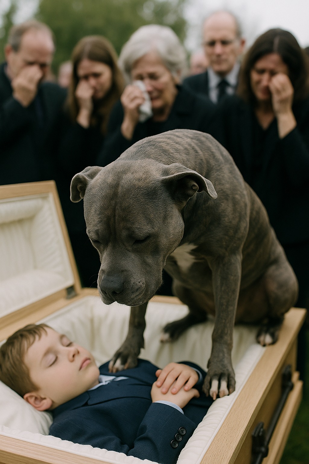 “He Waited for His Boy to Wake Up… But He Never Did” — A Heartbreaking Moment at a Child’s Funeral That Left Everyone in Tears