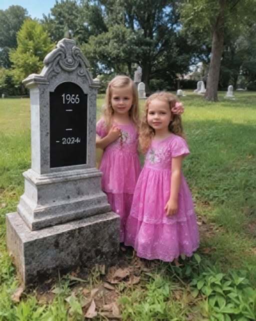 Girls Visit Their Father’s Grave to Show Off New Outfits as He Asked—and Discover Two Special Packages
