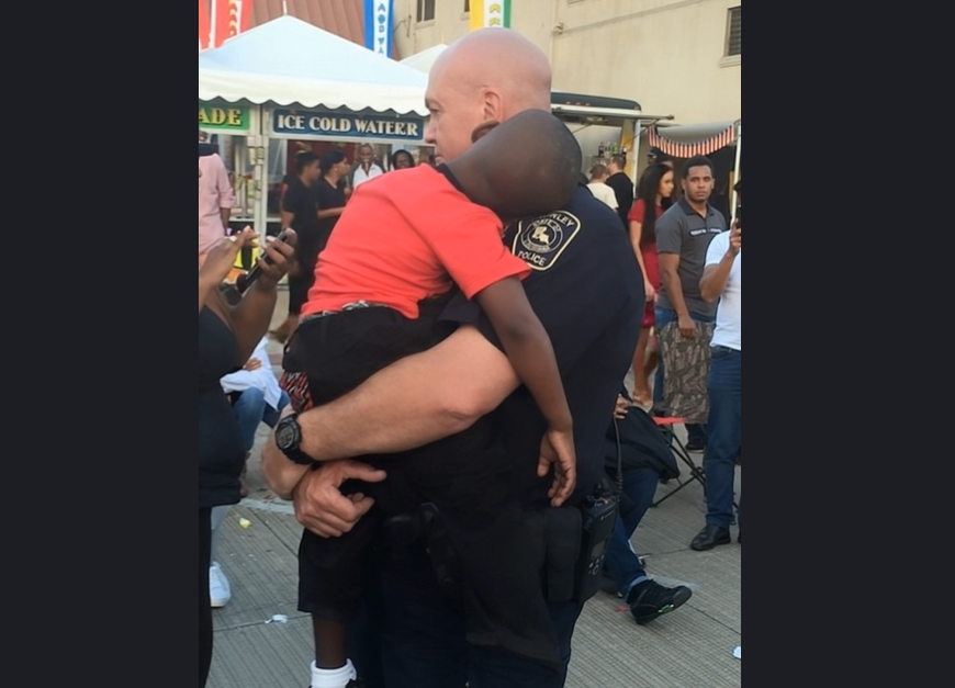He Fell Asleep in a Police Officer’s Arms—But That’s Not Why People Whispered