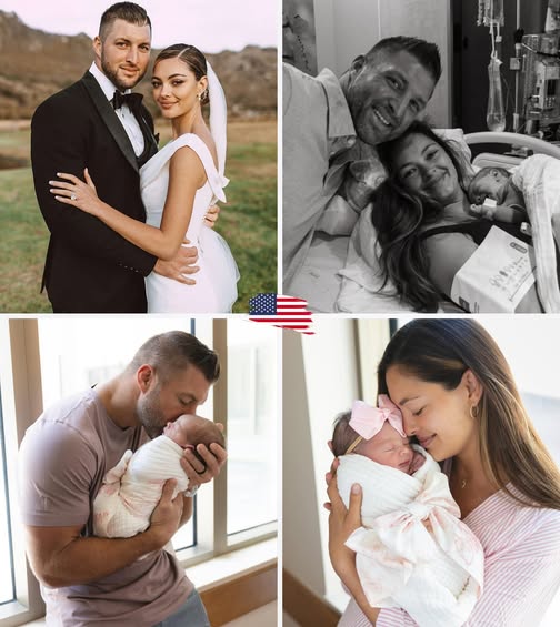Tim Tebow and Miss Universe Wife Welcome Baby Girl — Share First Photos and Her Heartfelt Name