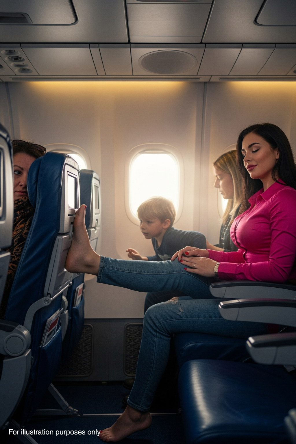 Entitled Passenger Blocked the Aisle With Her Foot — I Spoke Up, and the Whole Plane Took Notice