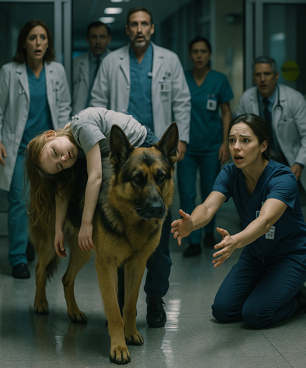 K9 Dog Walks Into Hospital With a Girl in Trouble — What Followed Left Everyone Speechless!