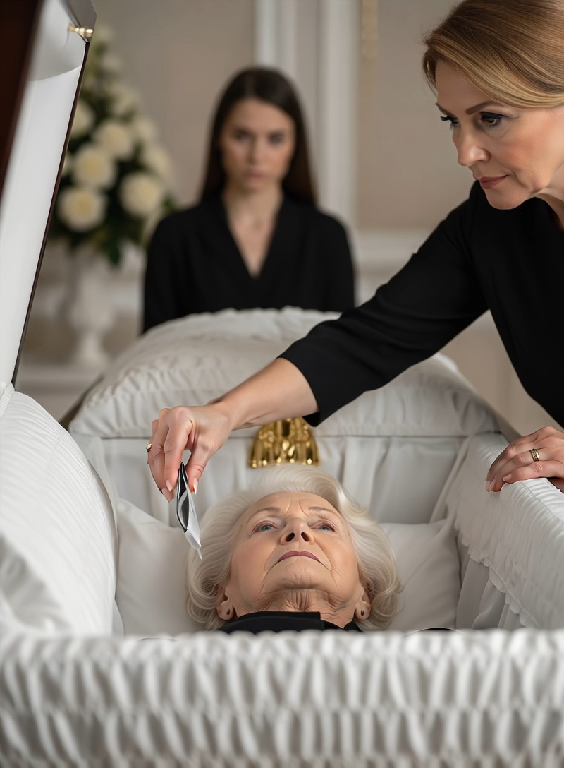 At My Grandma’s Funeral, I Saw Mom Secretly Place a Package in the Coffin — When I Took It, What I Found Inside Shocked Me