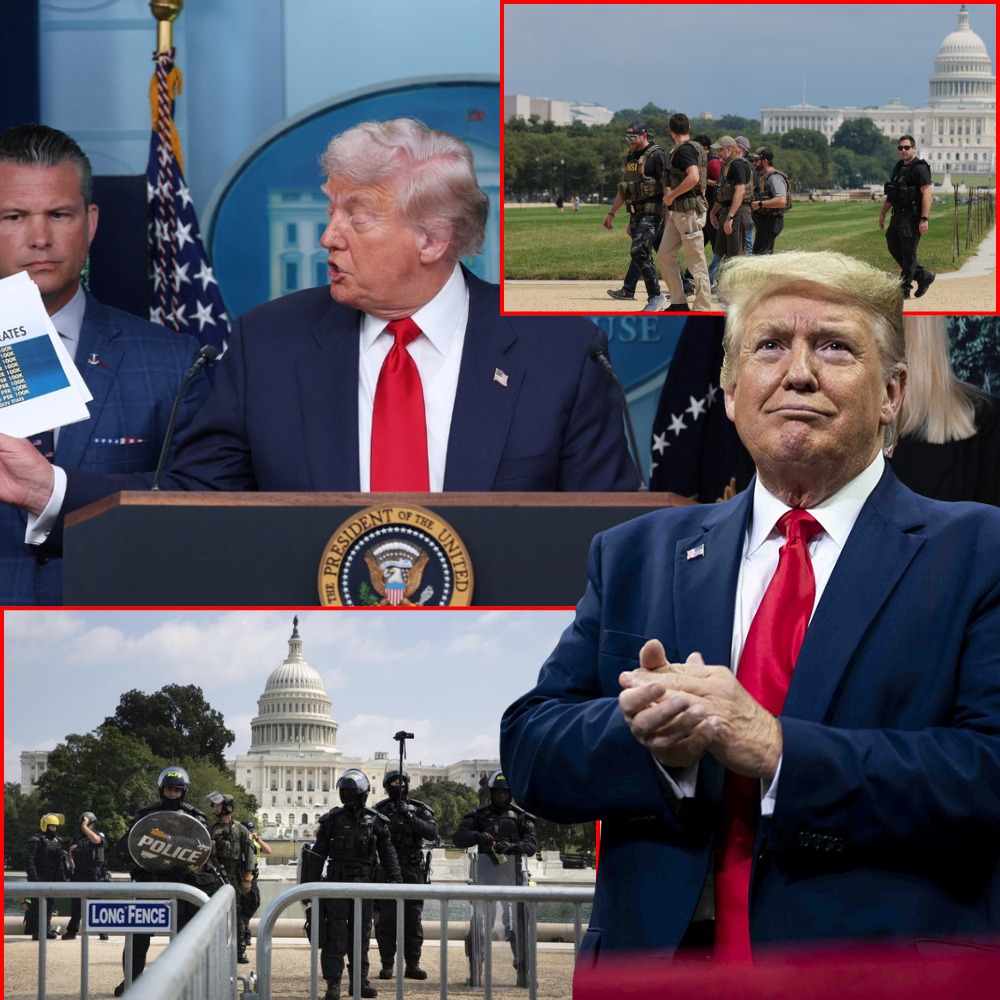 Hundreds arrested as Trump’s Washington, DC, crime crackdown hits full stride