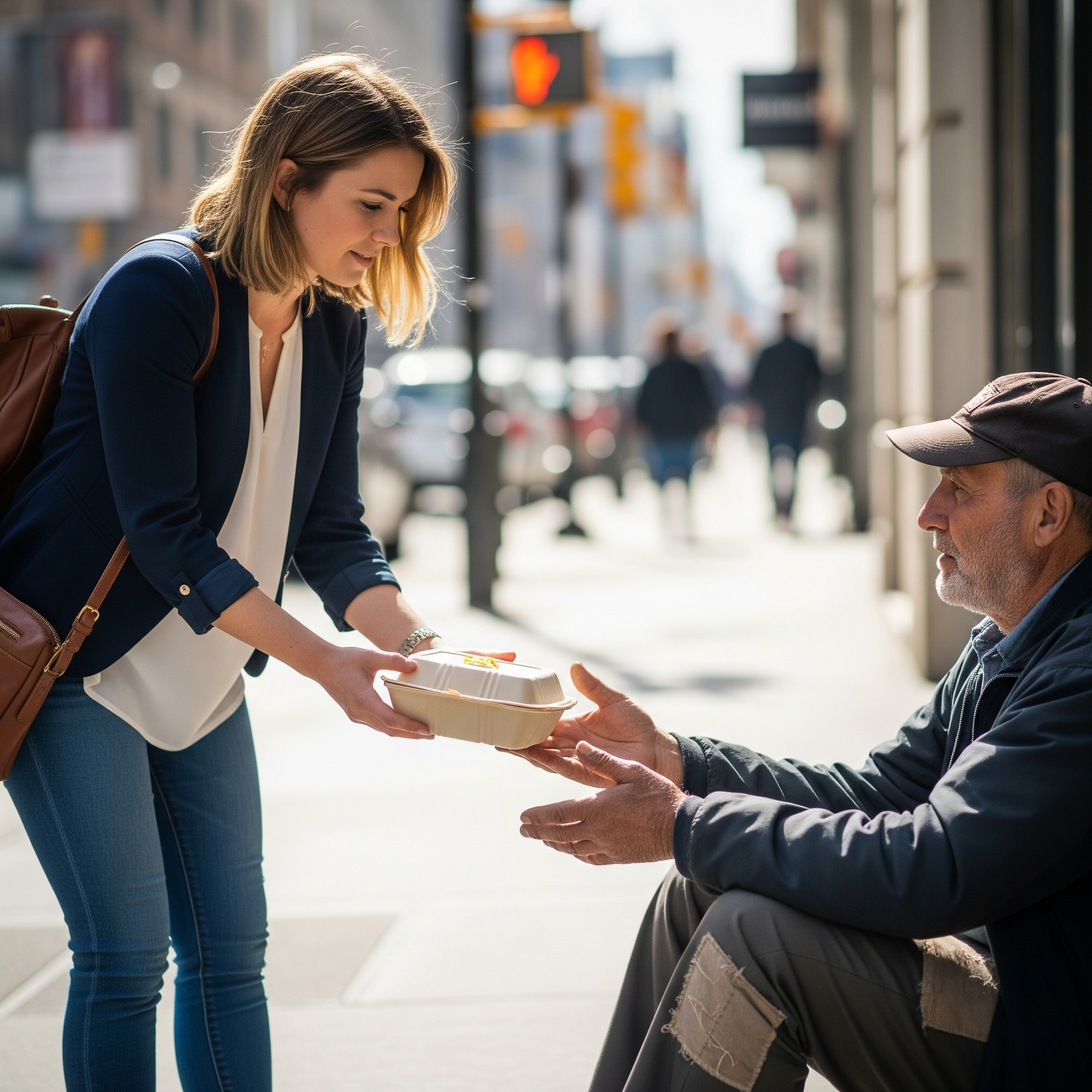 They Called Me Naive for Helping a Man on the Street—Then He Walked Into the Office and Everything Changed