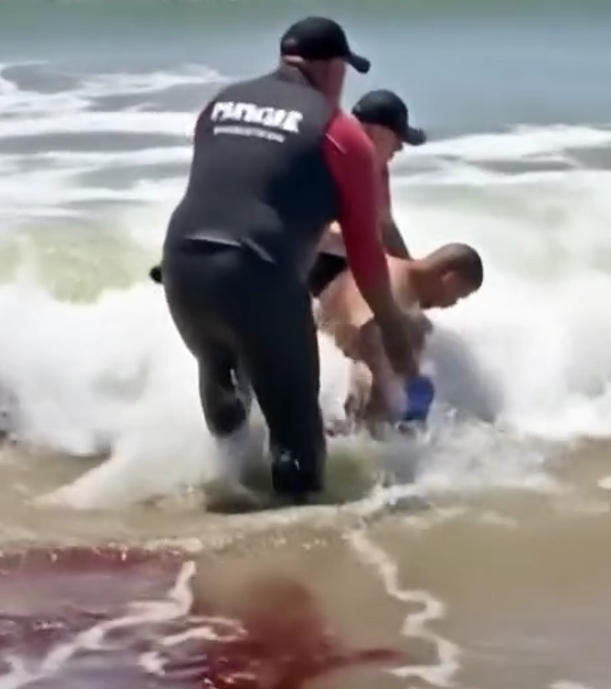 Surfer Fends Off Shark During Competition in Stunning Show of Courage