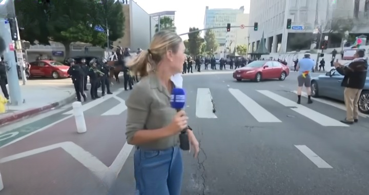 Australian Correspondent Hit by Rubber Round While Reporting on LA Demonstration