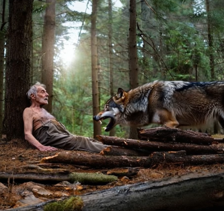 An Elderly Woman Abandoned a PARALYZED GRANDFATHER in the Woods — But What the WOLF Did Next Left Everyone Stunned
