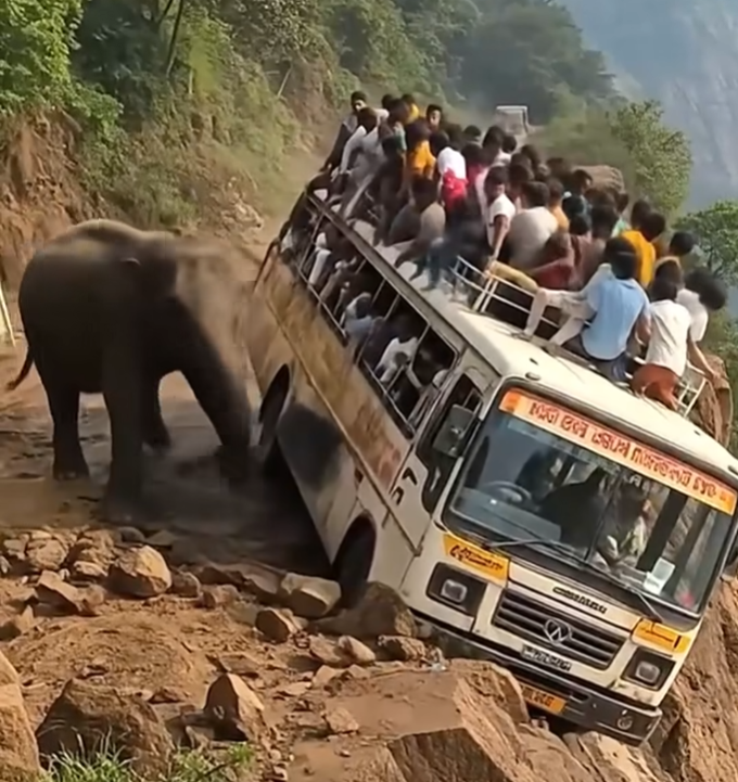 When Nature Strikes Back: The 15 Seconds That Left a Bus Full of Tourists Speechless