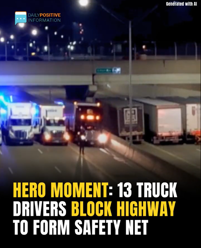No One Knows Why 13 Truck Drivers Blocked The Highway, When They Found Out Why Tears Flow
