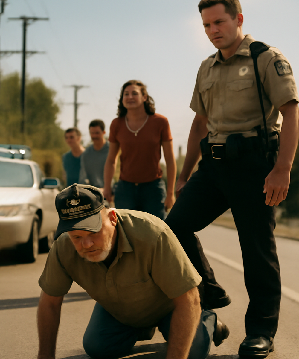 An Officer Forced My 72-Year-Old Veteran Husband Face-Down on Burning Asphalt — What He Whispered After Nearly Broke Him, Until I Fought Back