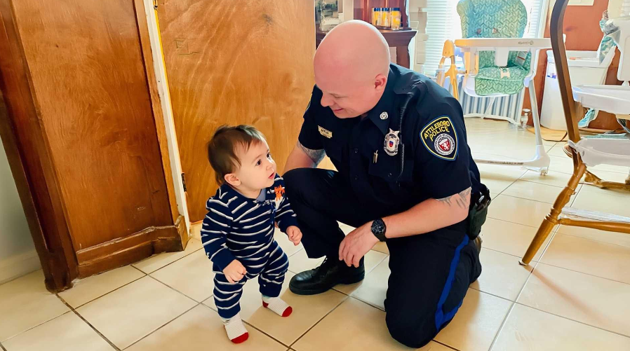 The Officer Knelt and Asked, “Where’s Your Mom, Little One?”