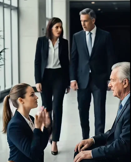 I was just a quiet intern when I noticed an elderly gentleman being ignored in the busy lobby. I greeted him in sign language, unaware the CEO was watching — or who that man really was.