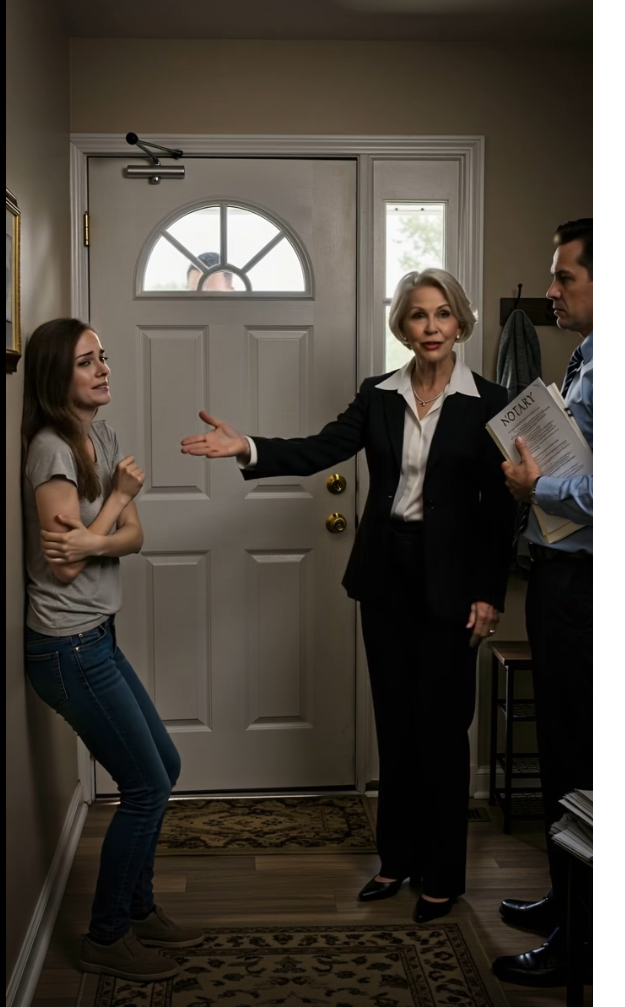 After the ceremony, my daughter-in-law showed up at my door with a notary in tow and declared, “We sold this house. You’re headed to a retirement facility.” I responded coolly: “Great—just one stop first, though. The police are expecting to talk about what I sent them about you.”