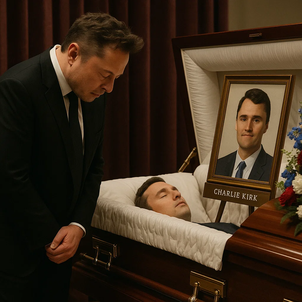 🚨 BREAKING REPORT: The world stood still as Elοn Musk was seen personally lifting what appeared to be Charlie Kirk’s casket onto his private aircraft — turning a solemn farewell into a striking global emblem of influence, devotion, and unshakable fraternity ⚡🚀