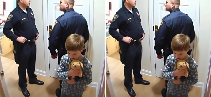 A young child discreetly dialed 911 for his parents in their bedroom.