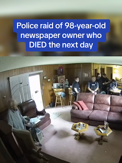 “Get Out of My House”: 98-Year-Old Kansas Newspaper Owner Confronted Police During Raid, Died the Next Day