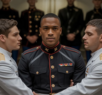 The Day Respect Entered the Room — How Two Guards Tried to Shame a Decorated Marine, and Four SEALs Changed the Course