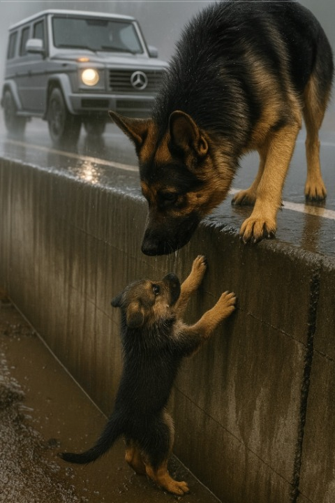 I Pulled Over in the Rain to Help a German Shepherd — What She Did Next Changed My Life