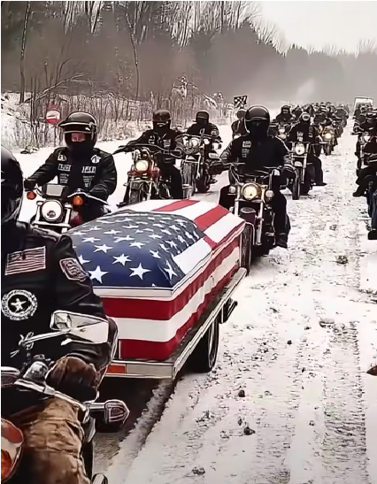 47 Bikers Faced a Blizzard to Bring a Fallen Marine Home