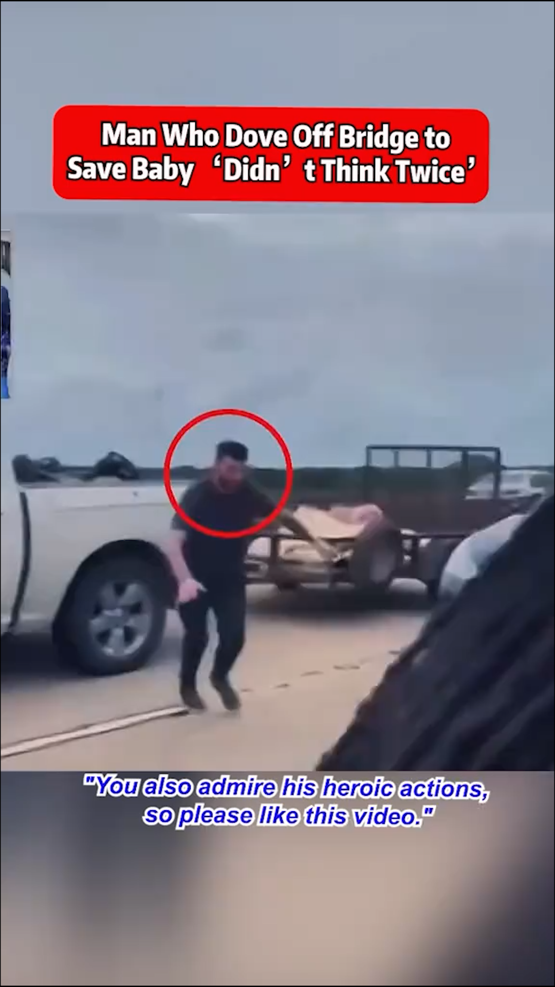 Brave Dad Jumps 25 Feet Off Bridge to Rescue Baby from Freezing Waters