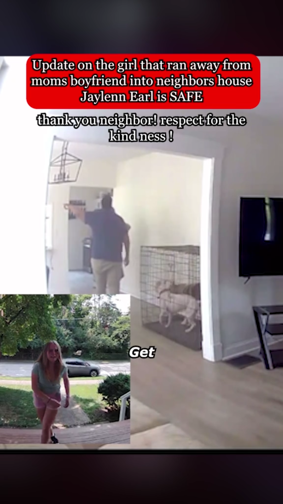 Girl Escapes Mother’s Boyfriend and Finds Safety With Neighbors-