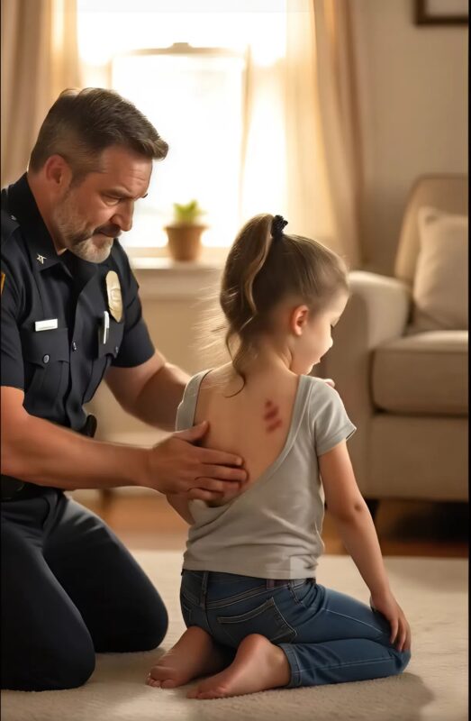 My seven-year-old daughter came back from her mother’s house, changed and with red marks on her back 😱😱😱.