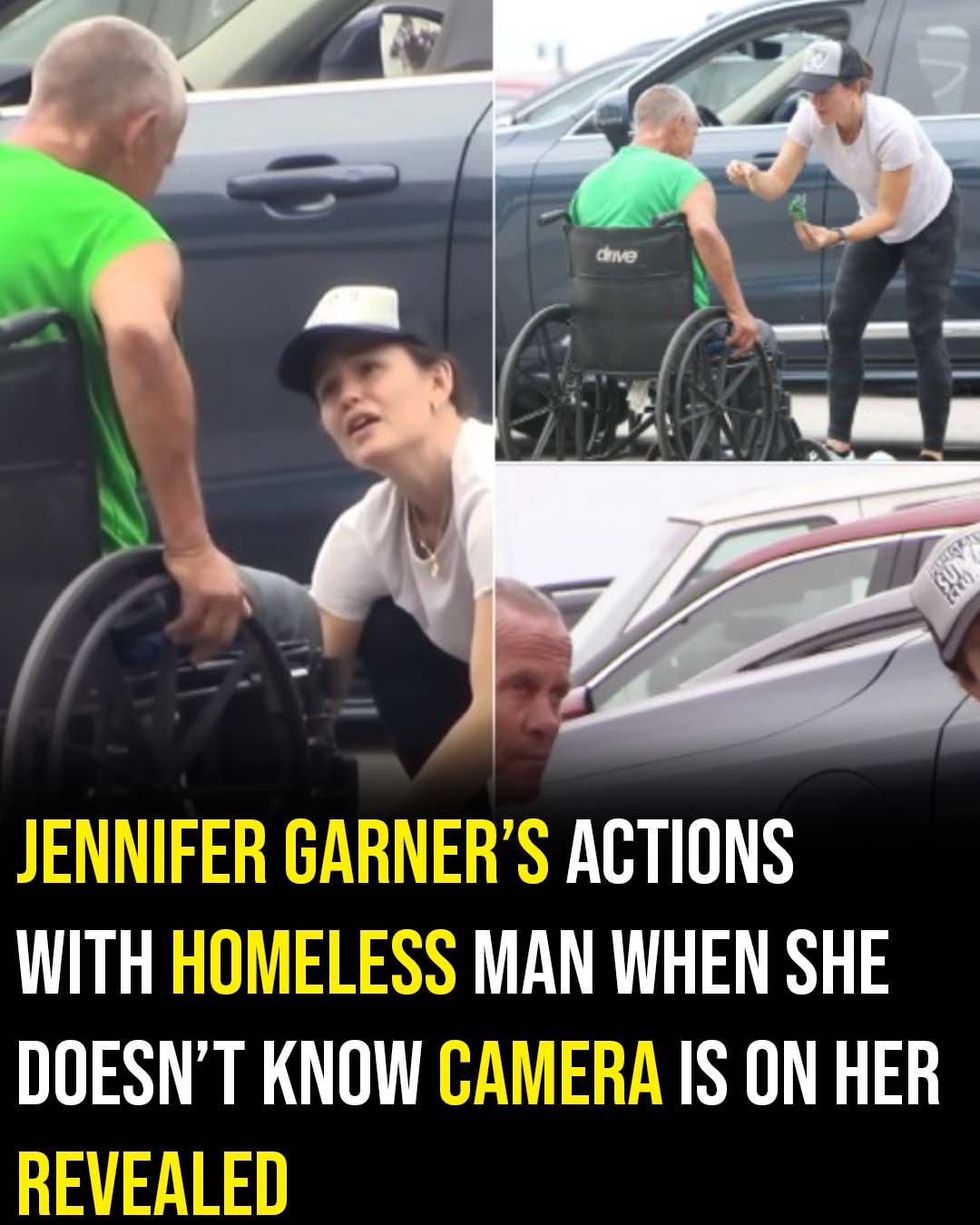 Jennifer Garner Had No Idea Cameras Were Watching When She Knelt Down For A Homeless Man And What She Did Next Left Everyone Speechless