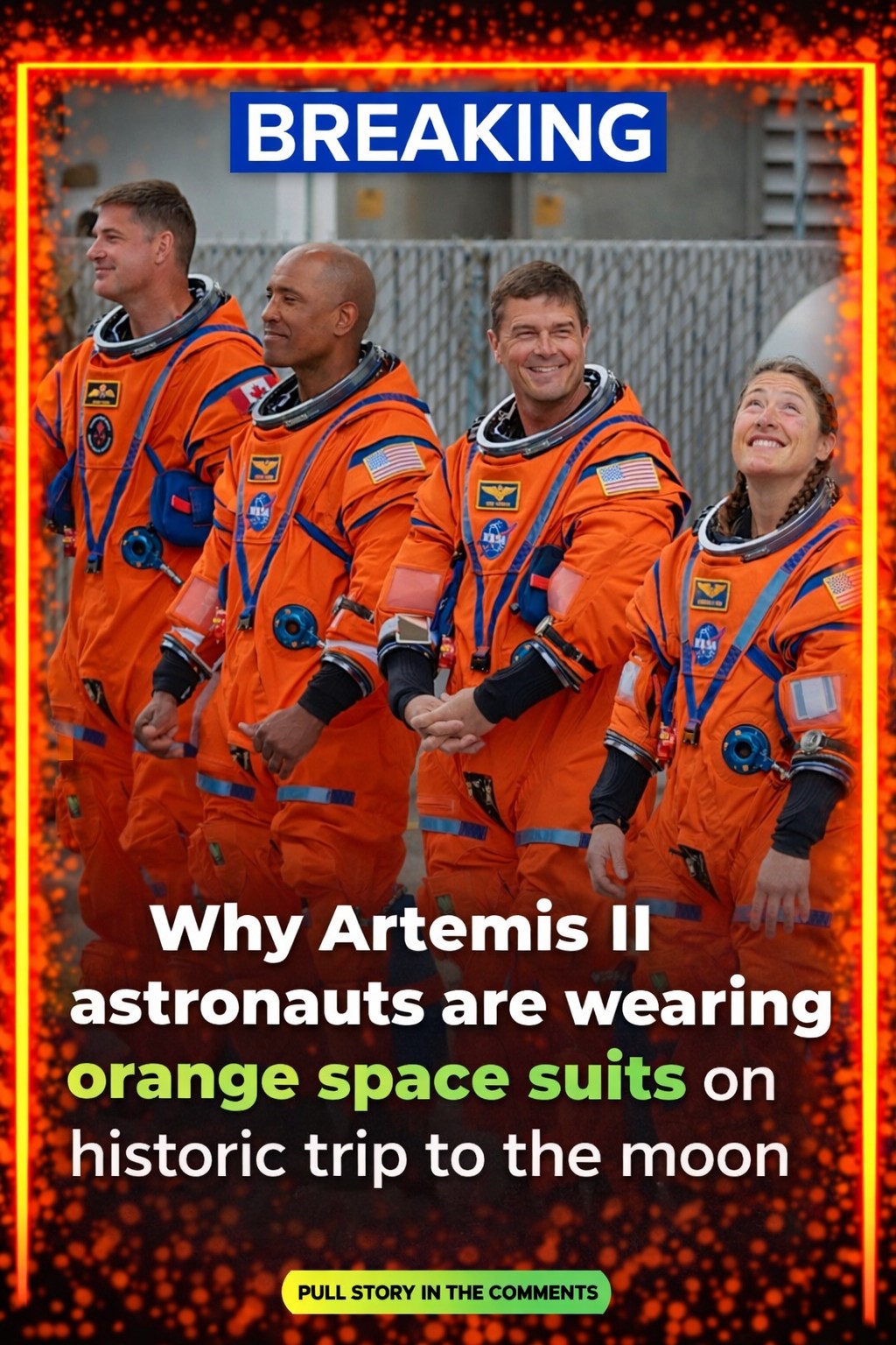 Why Artemis II Astronauts Are Wearing Orange Spacesuits on Their Historic Lunar Mission