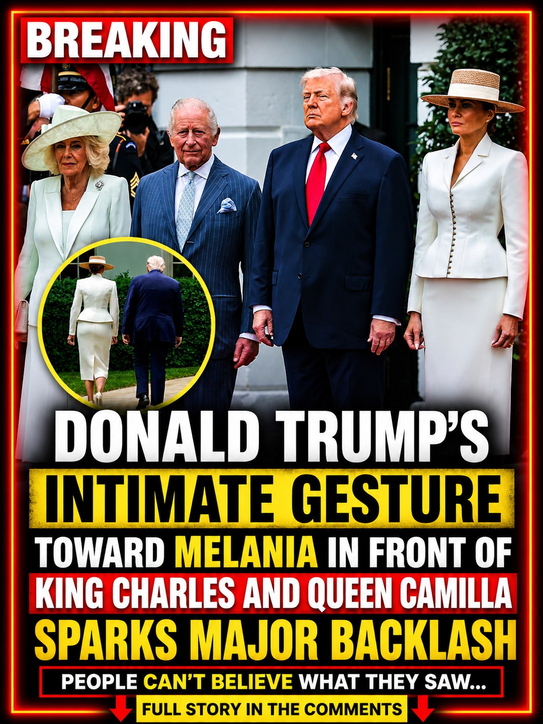 Trump’s Split Second Gesture In Front Of Royalty Ignites Global Debate Over Respect And Power