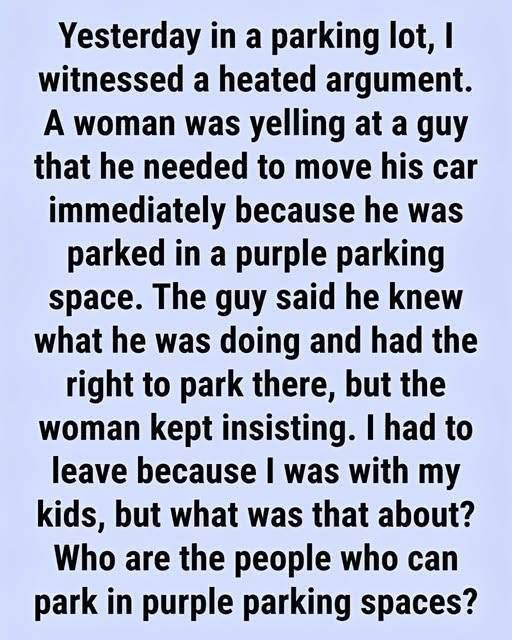 The Hidden Meaning Behind Purple Parking Spaces That Most Drivers Never Realize