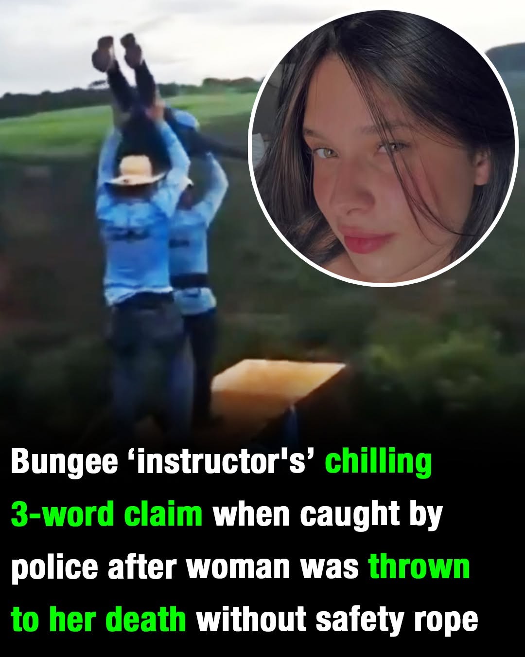 Chilling Three Words Allegedly Spoken After Bungee Tragedy Leave Nation in Shock