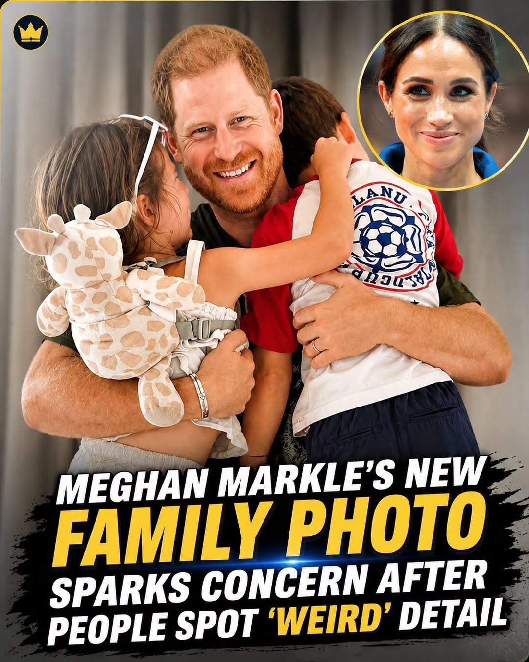 Meghan Markle and Prince Harry Family Photo Sparks Debate Over What People Think They See