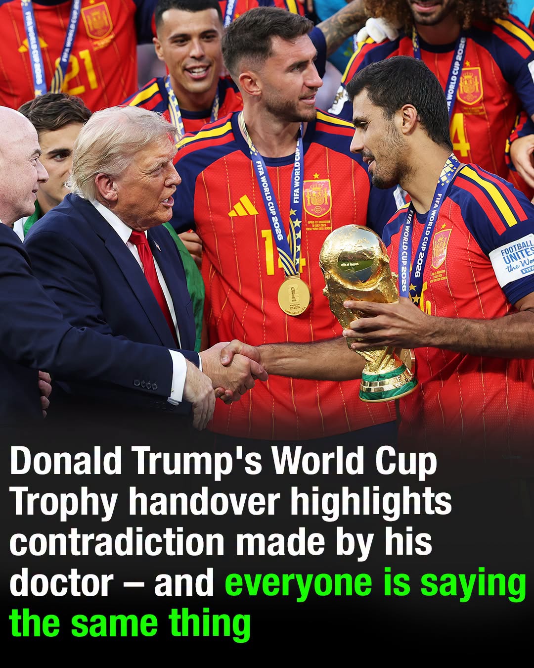 Trump World Cup Trophy Moment Sparks Debate After Fans Notice Detail During Podium Ceremony