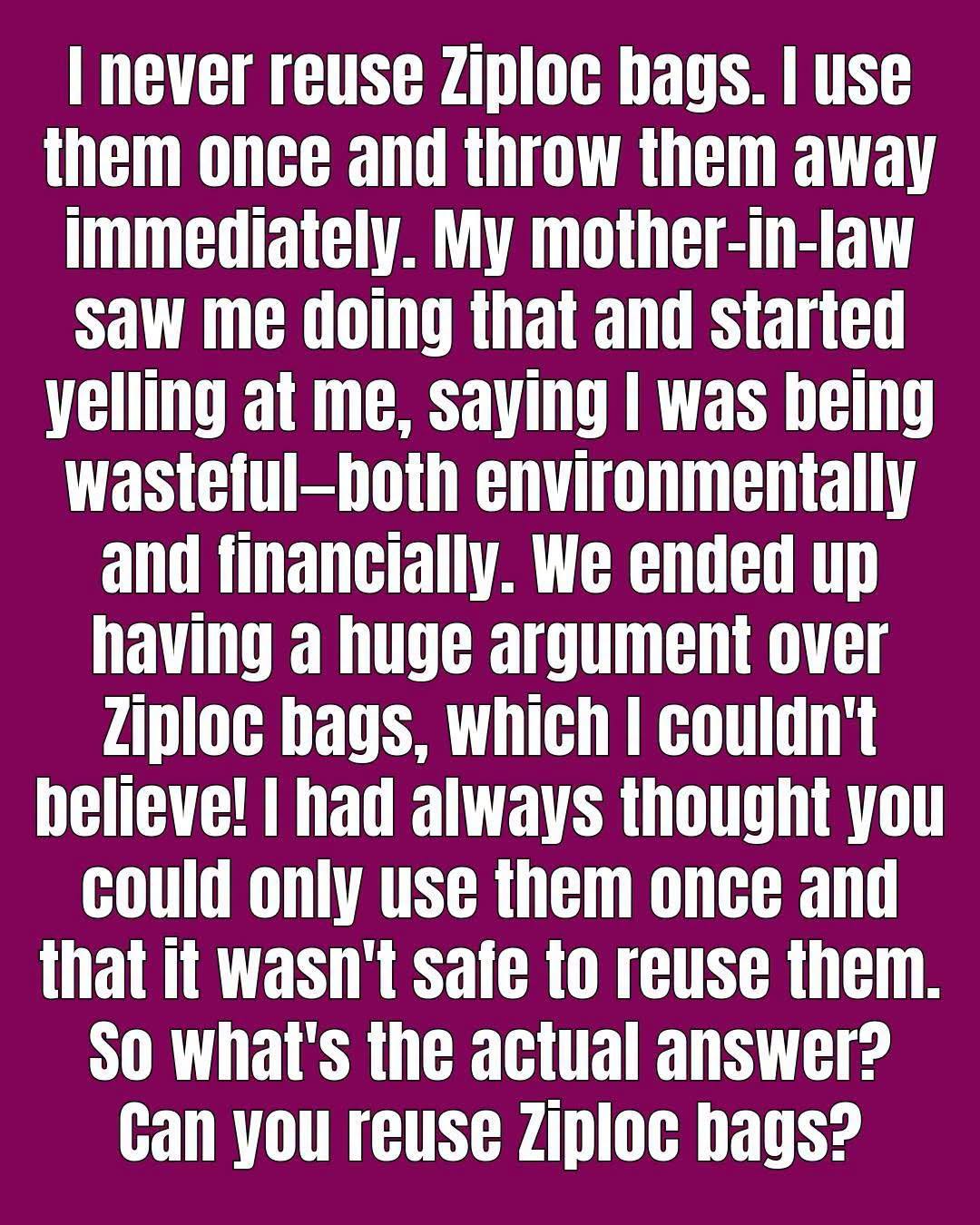 The Truth About Washing and Reusing Ziploc Bags That Most People Never Hear