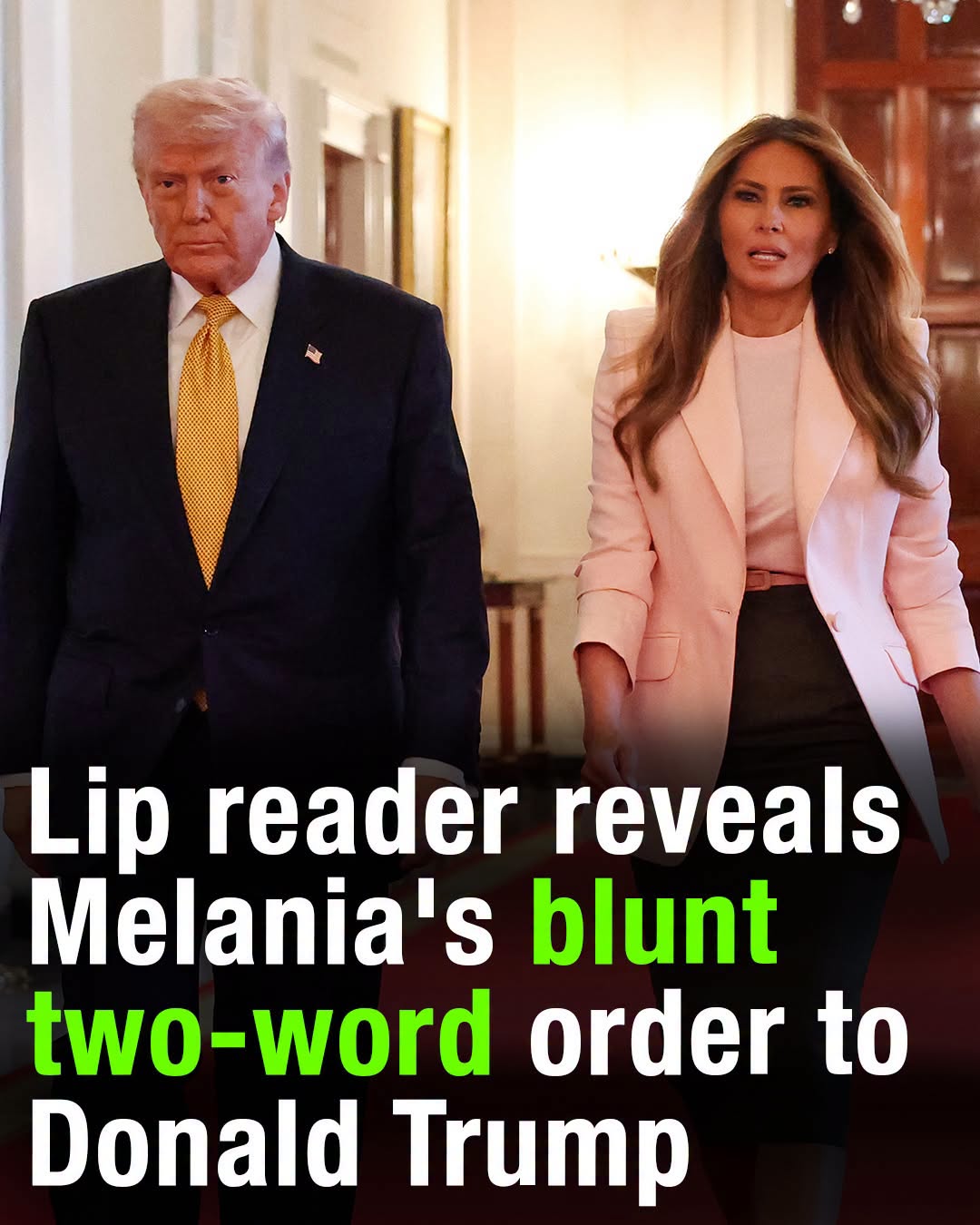 Lip Reader Claims Melania Had Just Two Words for Donald During Royal Visit