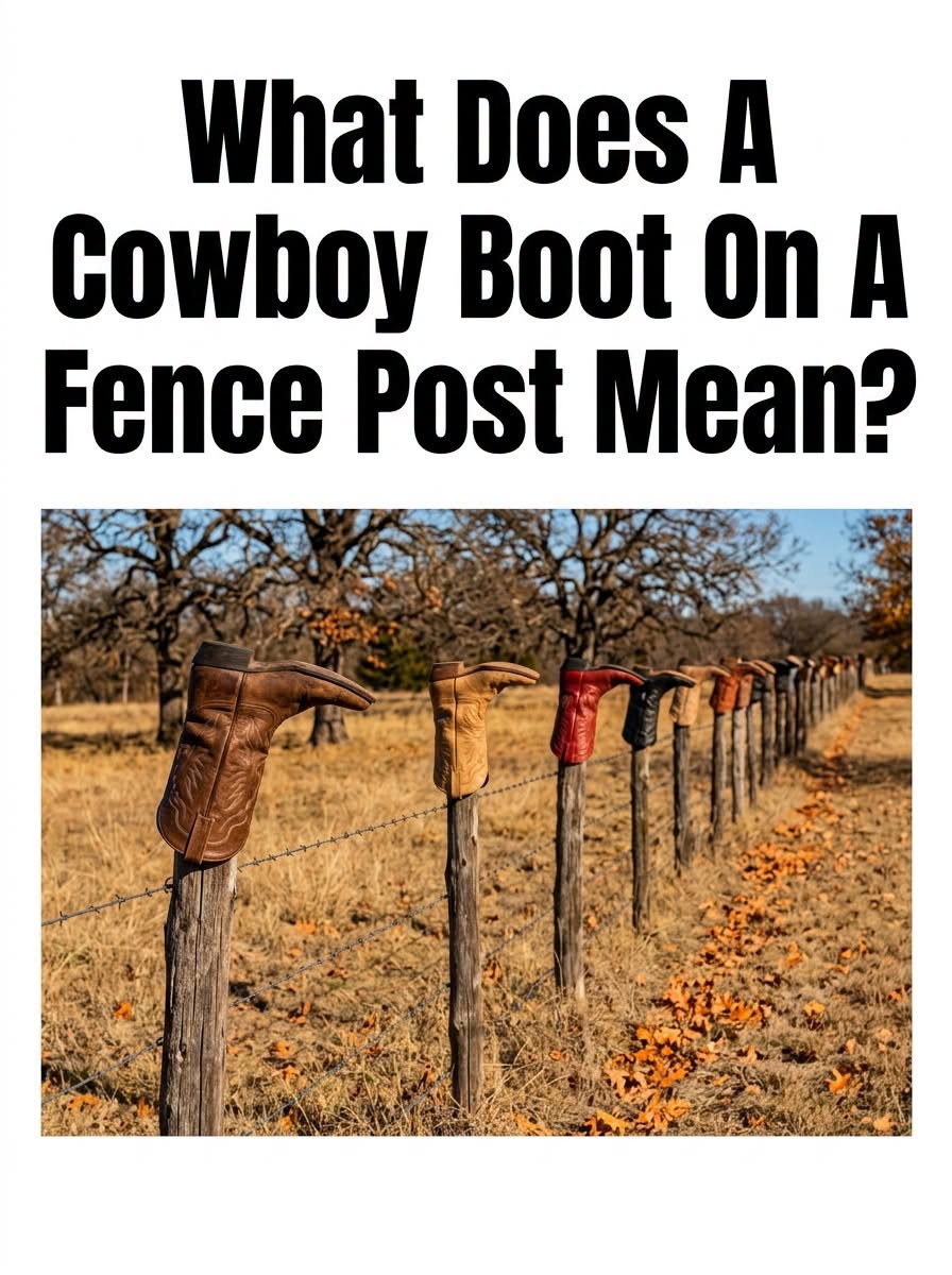The Surprising Meaning Behind a Boot Hanging on a Fence Post