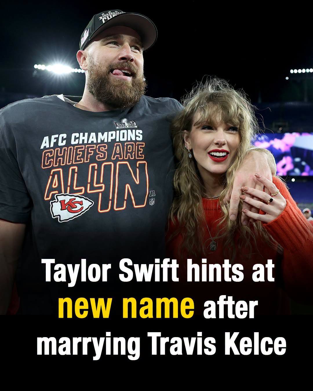 Taylor Swift Sparks Buzz After Hinting at a New Name Following Marriage to Travis Kelce